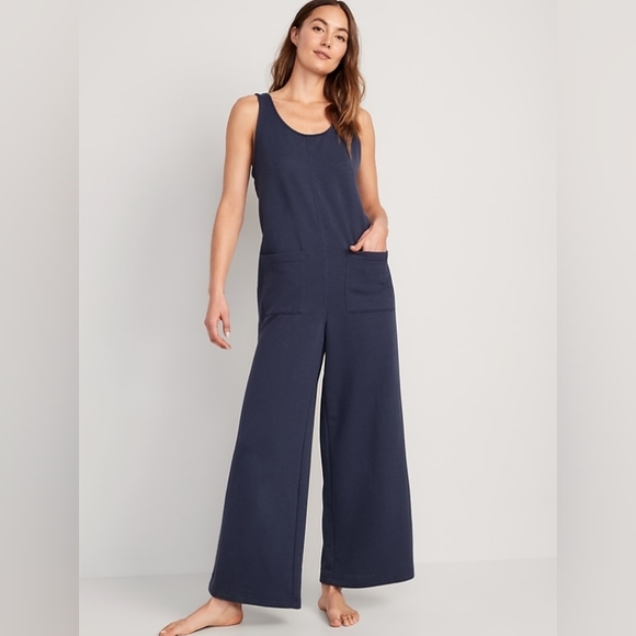 Old Navy Other - ⚡️SALE⚡️🆕️NWT Old Navy Sleeveless Loose Marled Fleece Lounge Jumpsuit, Size M